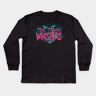 The Town Whispers Classic - Neon Nightmare Logo Kids Long Sleeve T-Shirt